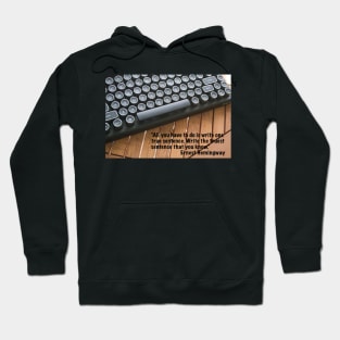 Hemingway One True Sentence Hoodie